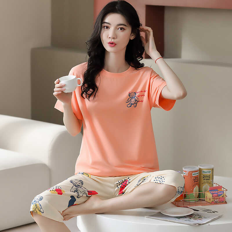 芬腾清女纯棉可外穿家居服