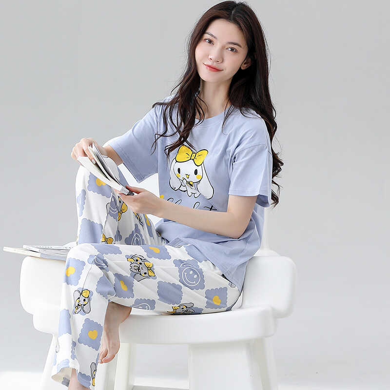 芬腾清女纯棉可外穿家居服