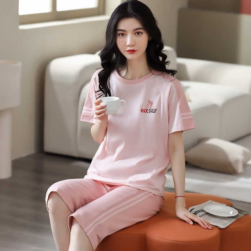 芬腾清女纯棉可外穿家居服