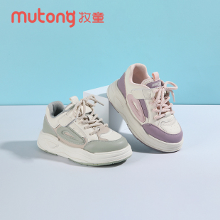 女童简约韩版 厚底板鞋 舒适防水装 牧童童鞋 带运动休闲鞋 款 饰鞋 秋季