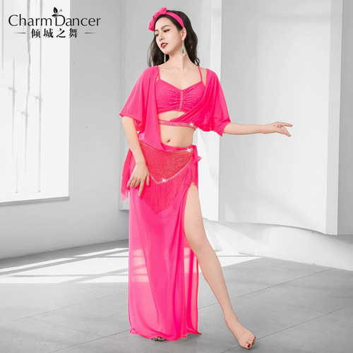 倾城之舞肚皮舞服装烫钻流苏SHAABI BALADI袍子东方舞民俗演出服