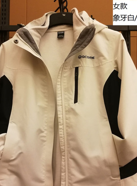 图途acome/阿珂姆女秋冬抓绒三合一冲锋衣防水透气ACAWG92002