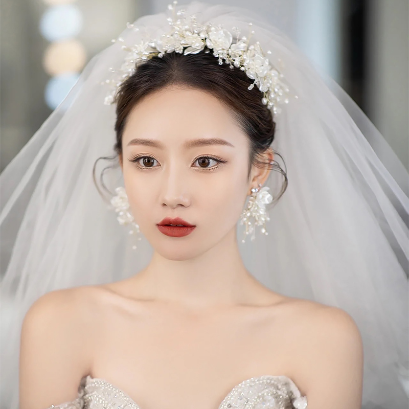 发箍耳夹串珠合金日韩森系超仙美