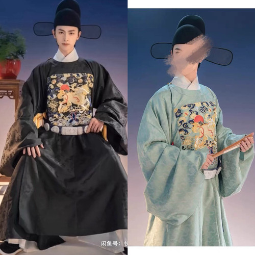 【出租男款汉服】重回汉唐灵猊明制汉服补服男原创正品全套圆领袍