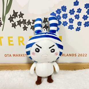 卡通可爱搞怪越狱版蜡笔小新变妆兔子毛绒挂件 仅此一件