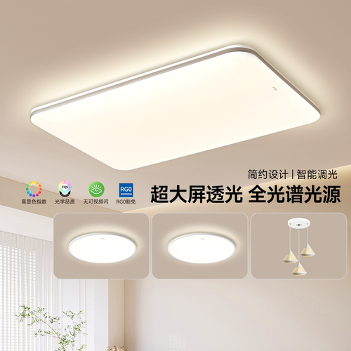 简约现代led护眼客厅吸顶灯
