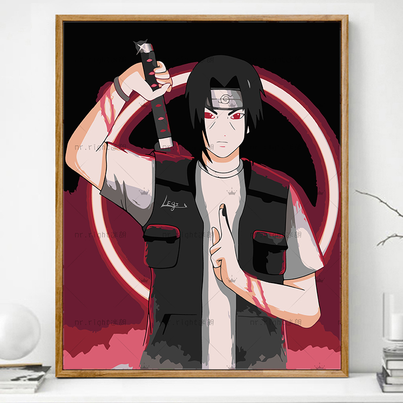 火影忍者画画diy数字油画
