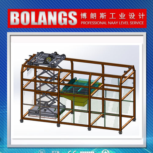 74拆包机图纸 破袋机3D图纸 设备三维图纸 solidworks三维模型