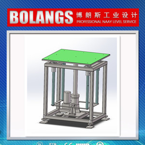 101.电动推杆升降机 3D模型图纸 自动化设备图纸三维图纸 液压