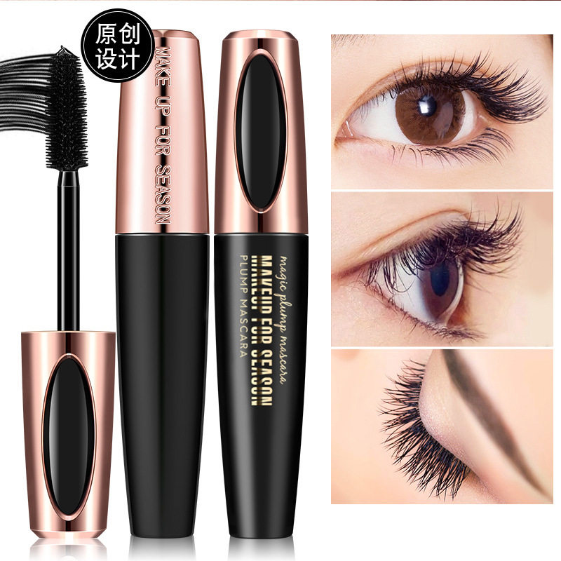 跨境货源macfee/玛蔻霏膜力丰盈4D睫毛膏防水浓密卷翘纤长不晕染