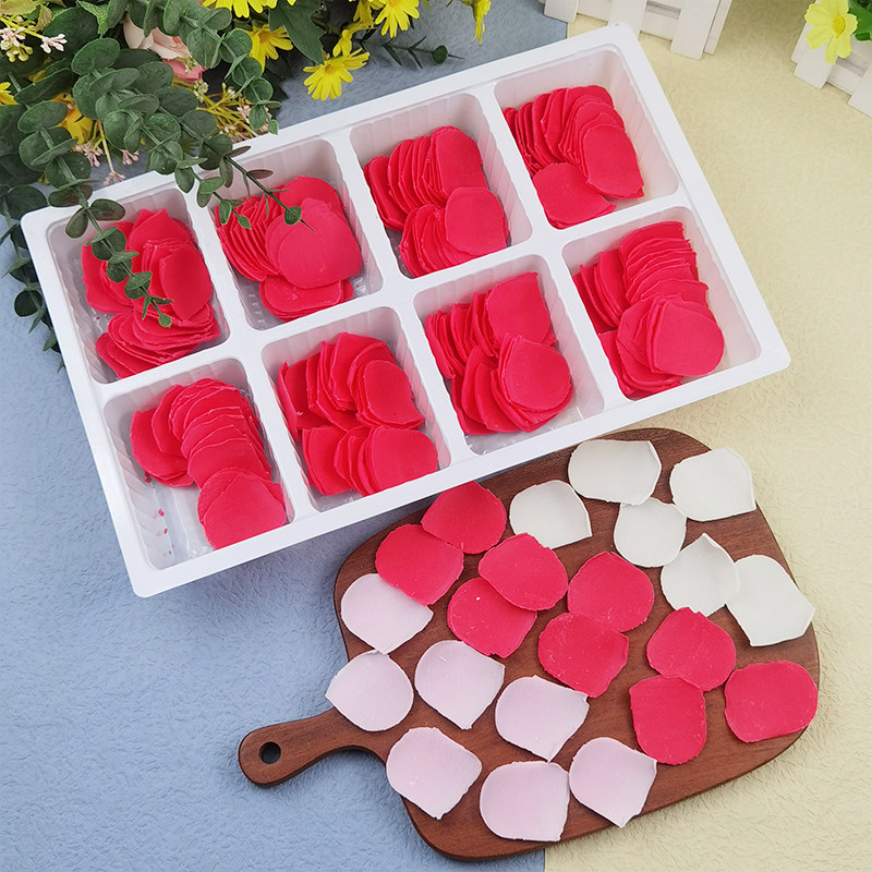 蛋糕巧克力花瓣装饰片插件玫瑰花瓣围边200片粉红白花片生日可食,粮油调味/速食/干货/烘焙,蛋糕制作套装,淘宝优惠券,粉丝福利购,淘宝优惠卷