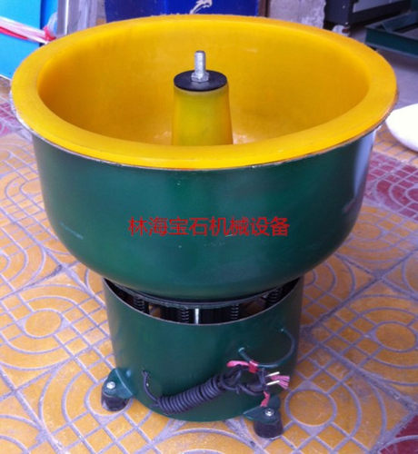 玉石铁壳加厚pu胶自动震动抛光机翡翠玛瑙岫玉黄玉白玉琥珀等专用