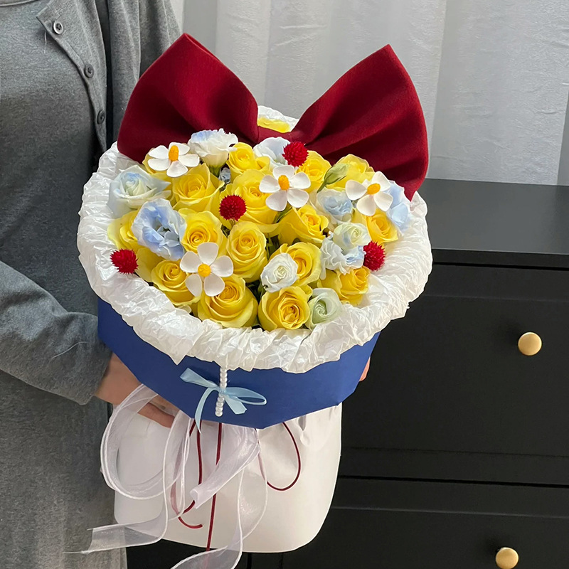 白雪公主永生手棒玫瑰花束送老师朋友创意实用高级感生日礼物女生