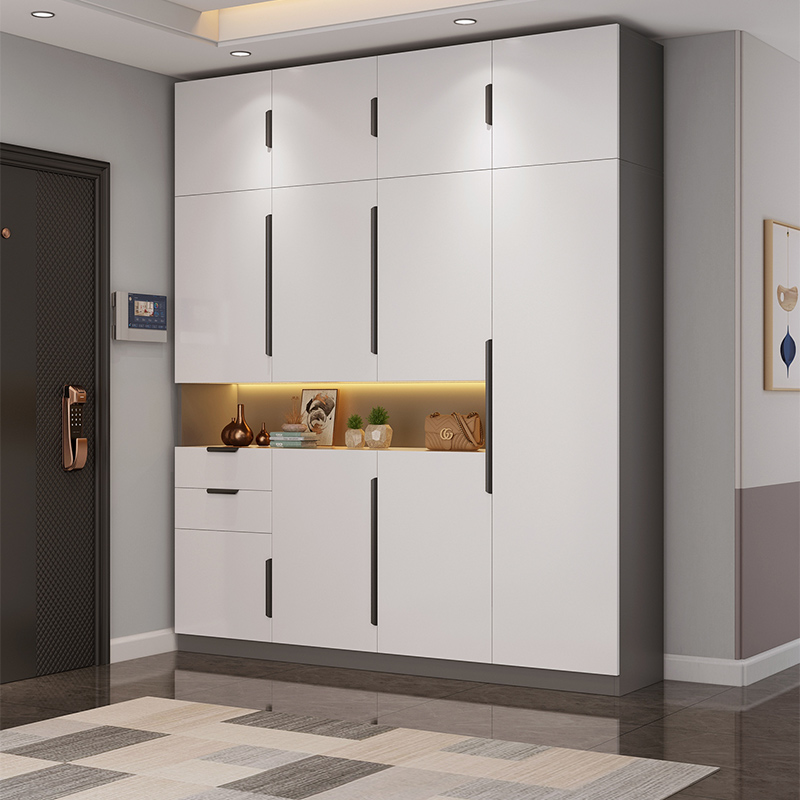 鞋柜家用现代简约门口入户鞋柜玄关柜一体储物柜进门鞋柜一体靠墙