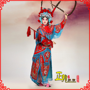 正龙戏装京剧戏曲演出服装穆桂英武旦衣刀马旦扈三娘软靠女改良靠