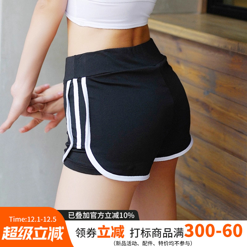 健身速干高弹女夏含内衬运动短裤