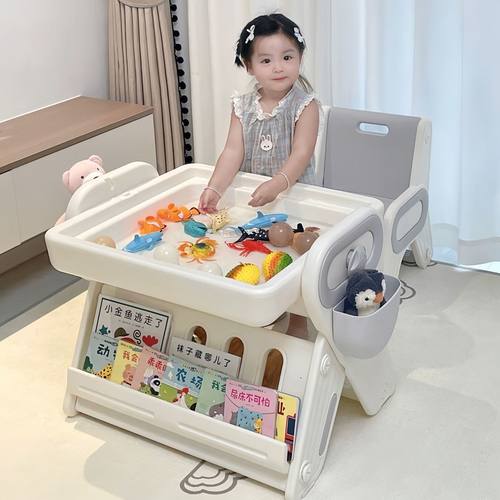 儿童多功能大颗粒磁性积木桌