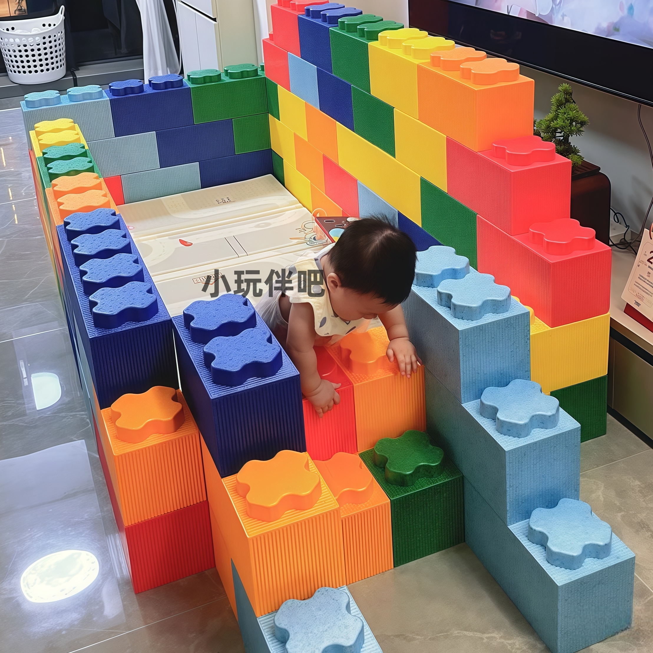 儿童家用epp泡沫积木砖块围栏