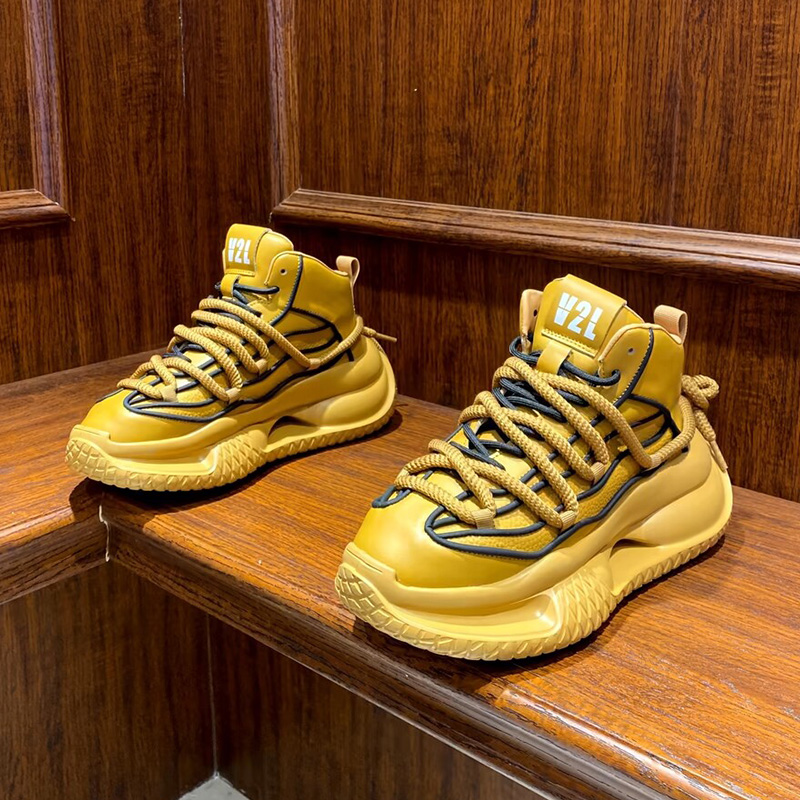 春秋厚底增高舒适老爹鞋男鞋