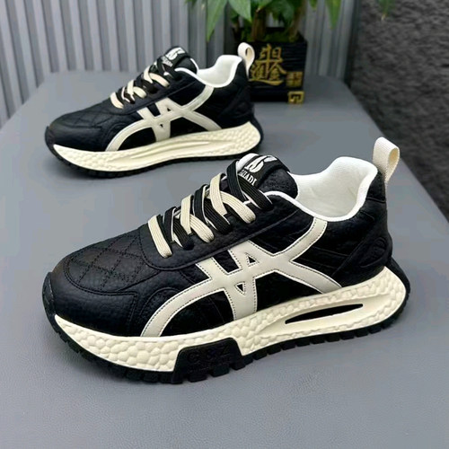 冬季加绒增高男士保暖老爹鞋