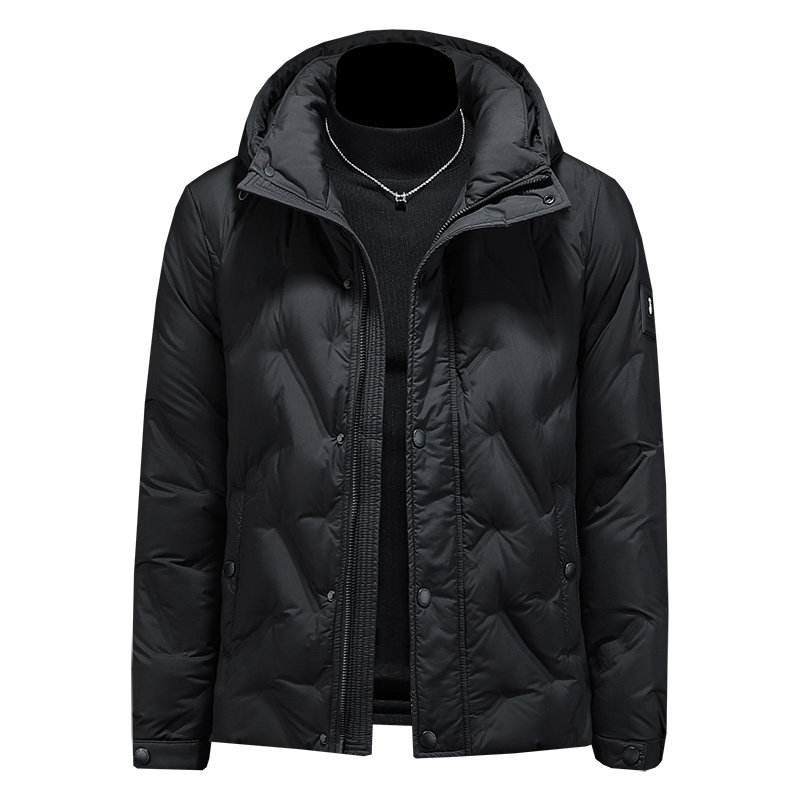 2025冬季新款90%白鸭绒连帽暗花羽绒服钱塘6011-9968P330镂空,男装羽绒服,钱塘6011