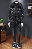 2021冬季新款连帽羽绒服钱塘3021-26682P300假模，男装羽绒服，钱塘6011
