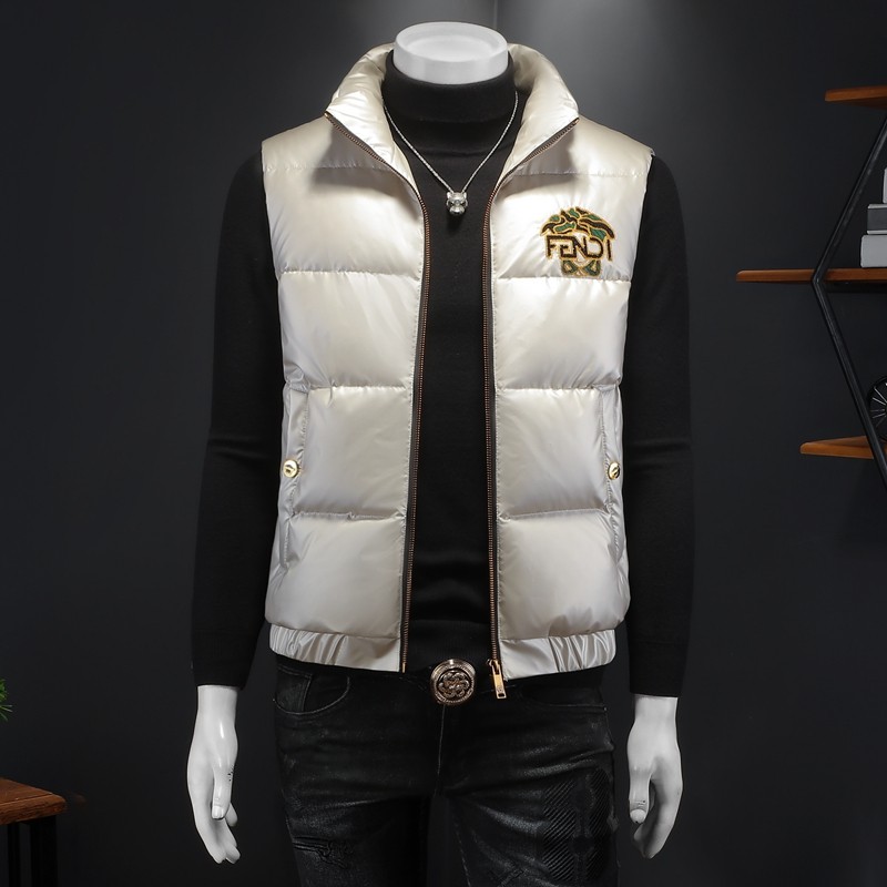 2025冬季新款90%白鸭绒羽绒马甲Y9952P295假模白，男装羽绒服，钱塘6011