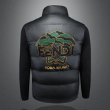 2025冬季新款90%白鸭绒羽绒马甲Y9952P295镂空黑，男装羽绒服，钱塘6011