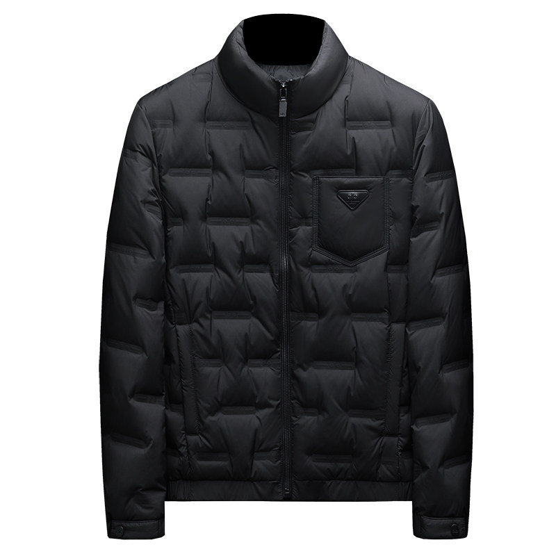 2025冬季新款90%白鸭绒翻领暗花羽绒服钱塘6011-6966P300沙发,男装羽绒服,钱塘6011