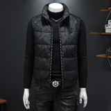 2025冬季新款高品质90%白鸭绒羽绒马甲6011-9958P285假模，男装羽绒服，钱塘6011