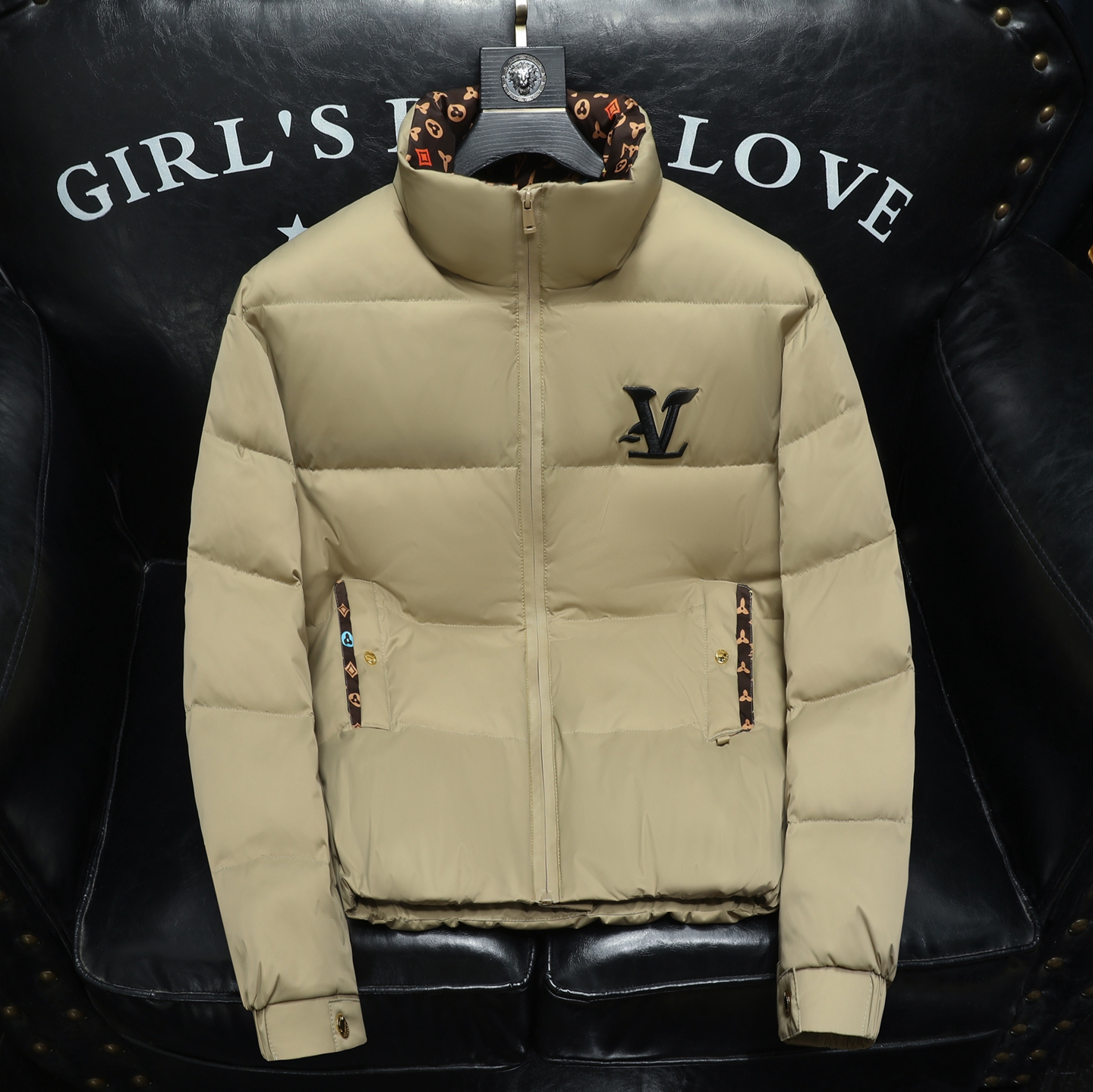 2025冬季新款90%白鸭绒立领提花羽绒服钱塘6011-6650P335沙发，男装羽绒服，钱塘6011