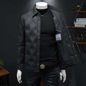 2025冬季新款90%白鸭绒翻领暗花羽绒服 钱塘6011-6666  P240 假模图片