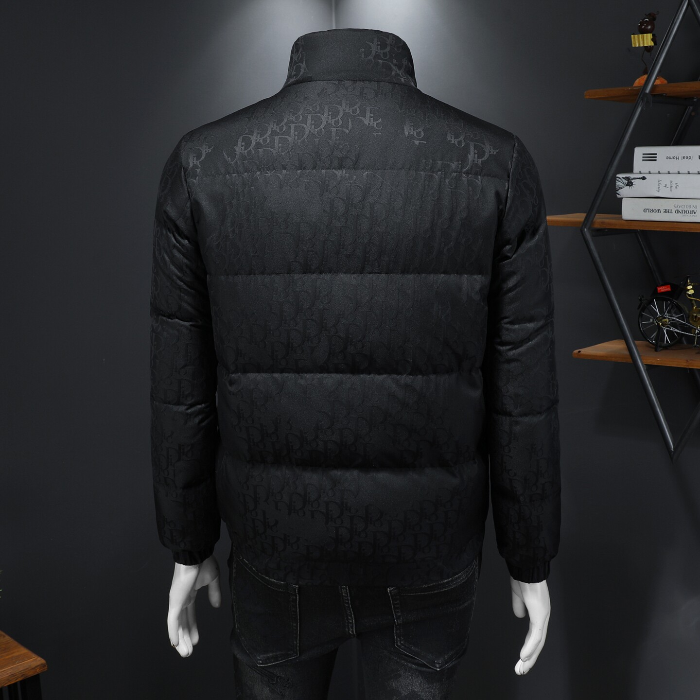2025冬季新款90%白鸭绒立领提花羽绒服钱塘6011-6639P325假模,男装羽绒服,钱塘6011