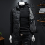 2025冬季新款高品质90%白鸭绒羽绒马甲6011-9958P285假模，男装羽绒服，钱塘6011