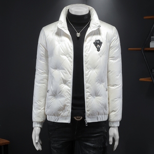 2025冬季新款90%白鸭绒羽绒服 钱塘6011 6633 P305 假模 白色,男装羽绒服,钱塘6011