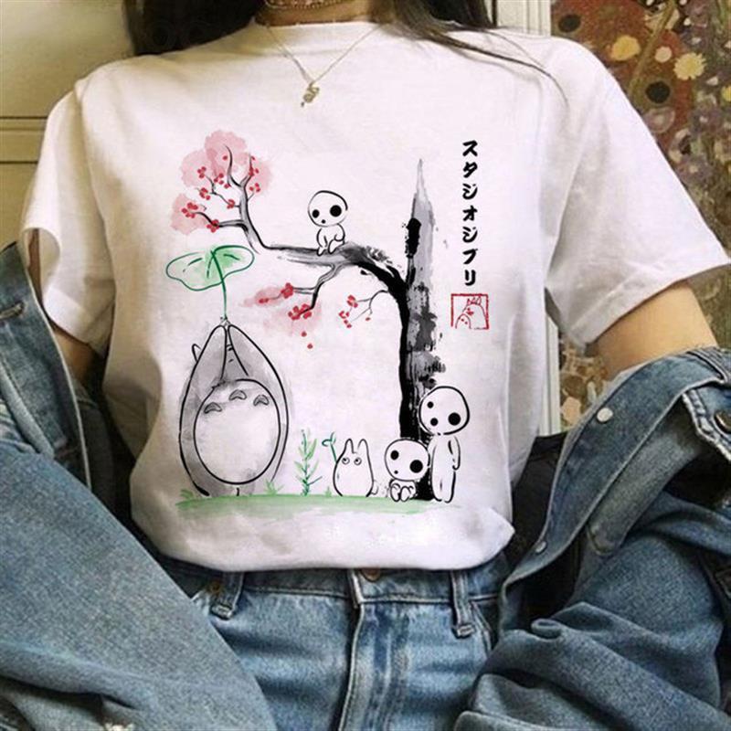 Totoro Studio Ghibli Harajuku Kawaii T Shirt Women Ullzang M