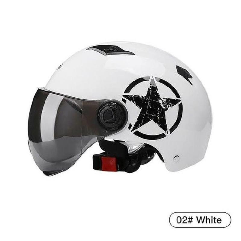 Electric Motorcycle Helmets Hlf Helmet Scooter Motor Crsh