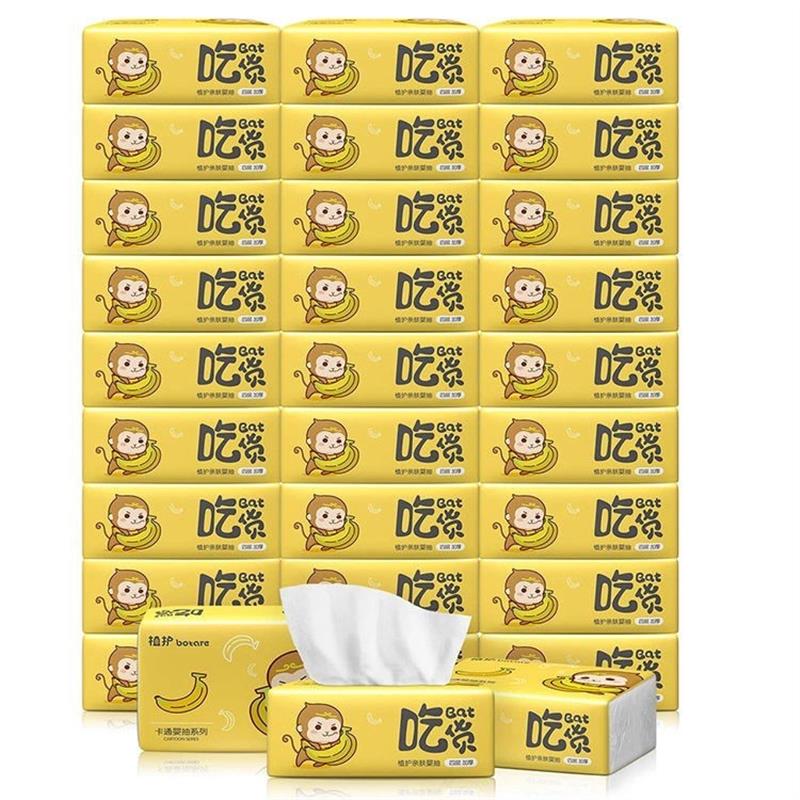 30 bags facial tissue napkin baby face paper towel 4layers