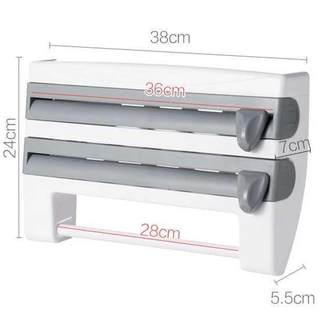 Kitchen Cling Film Storage Rack Paper Towel Holder Rack Wall