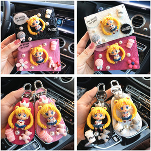 卡通美少女战士驾照本可爱驾照套夹机动车行车本行驶证多功能