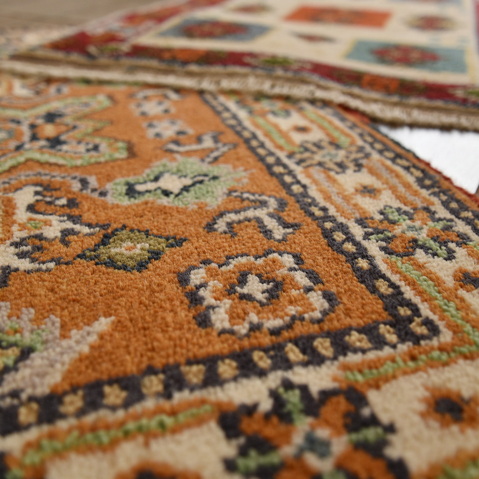 印度kazzak几何民族手工厚羊毛 特色美式北欧小块玄关进门地毯垫