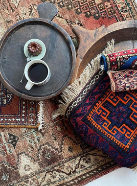 angolino 巴基斯坦进口装饰杯垫桌面装饰垫 手工部落boho波斯风格