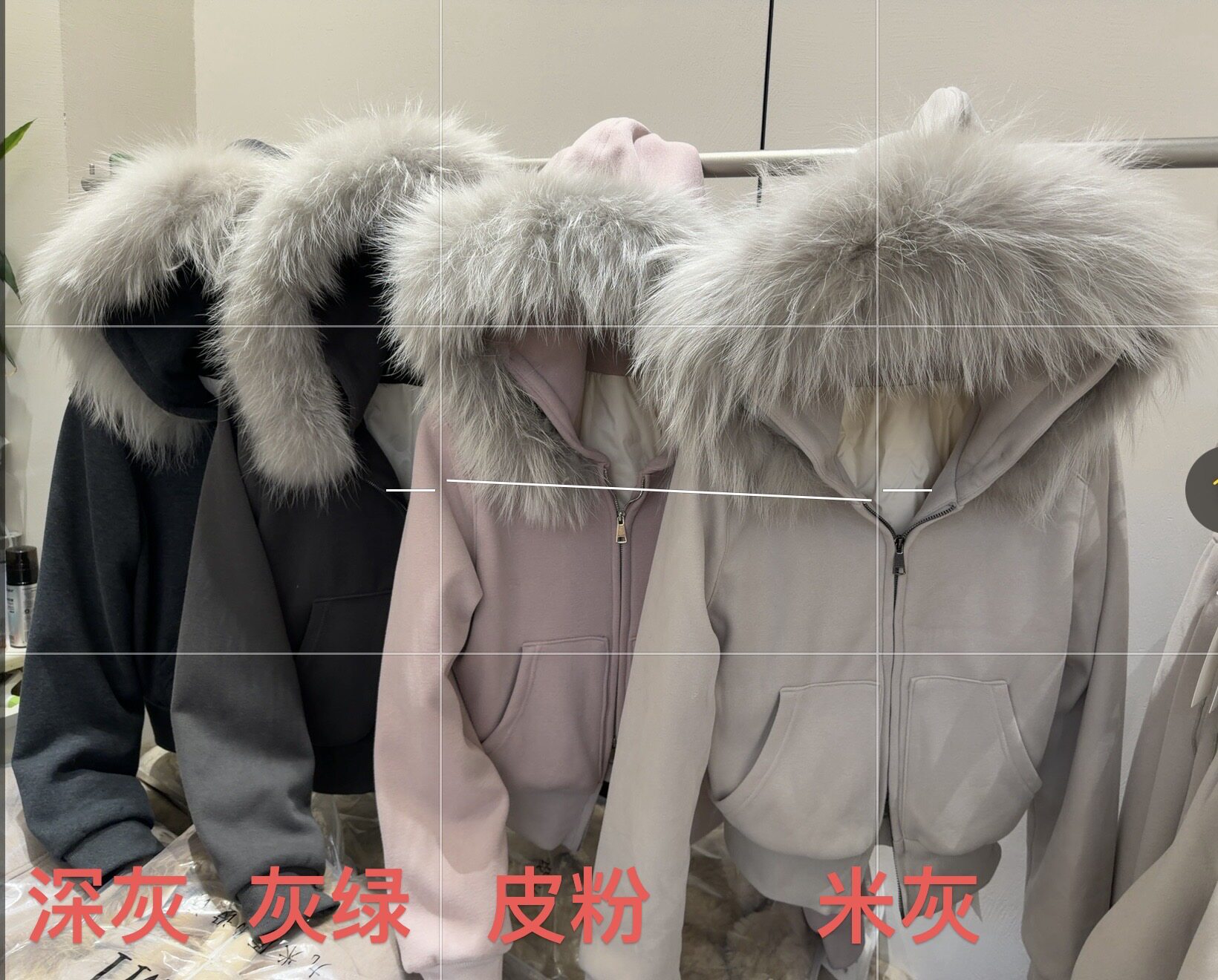 2026秋冬女装羽绒服女款真毛大毛领针织外套90白鸭绒羽绒服九米