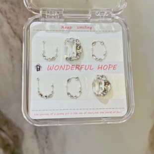 施华洛美甲钻材料包华子钻全华美甲钻透底钻贵气又纯净