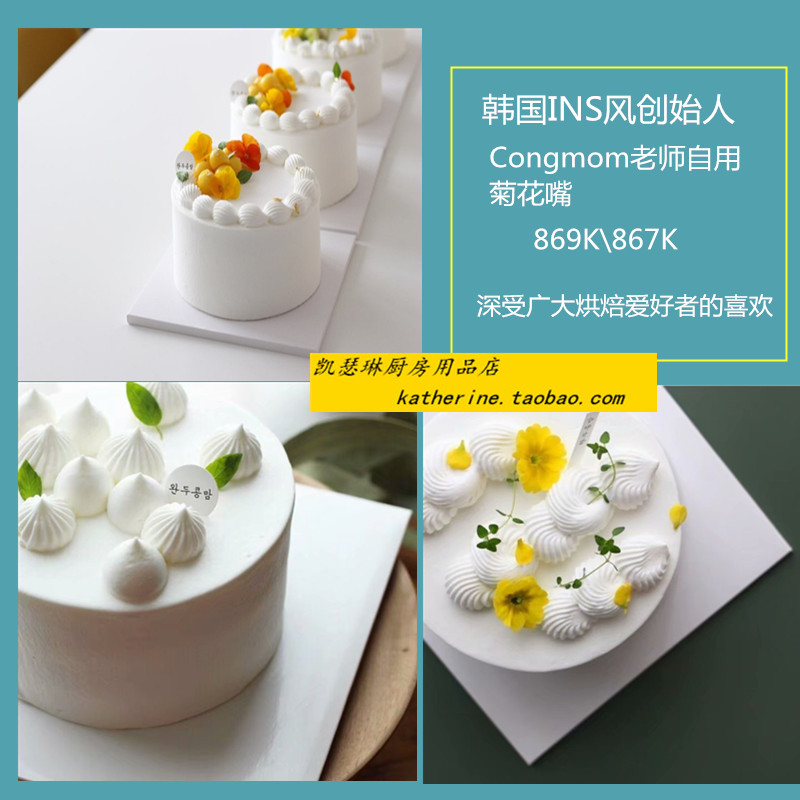 新品韩国名师congmom老师自用裱花嘴867K\869K新品（韩国进口）