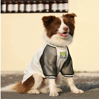 Собачья одежда летняя большая собака тонкая сетчатая дышащая золотисто-ретривер лабрадор полигональный ошейник с большим собачьим одеждой