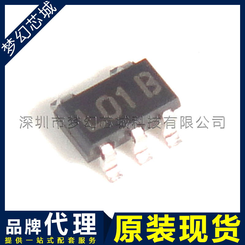 低压差稳压器 LP2980IM5X-5.0 50mA 16V 丝印 L01B  SOT23-5