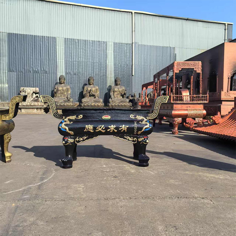 铸铁长方形香炉祠堂四方鼎寺庙祠堂专用定制佛堂供奉烧纸插香生铁,家居饰品,香薰炉,淘宝优惠券,粉丝福利购,淘宝优惠卷