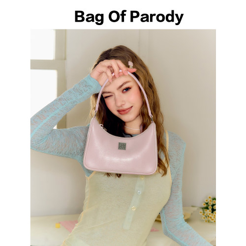 Bag of parody月牙包包2025新款高级时尚牛皮腋下包斜挎饺子包