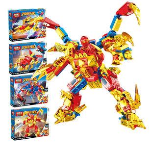 【新品现货】帝博士F2-008钢铁蜘蛛侠机甲积木拼装男孩玩具儿童礼